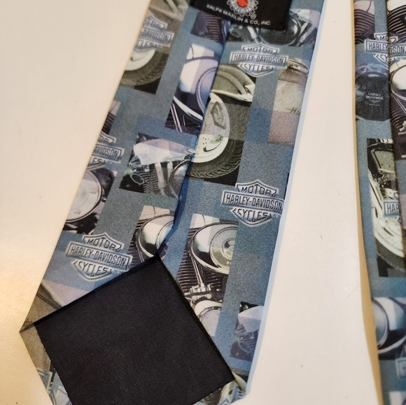 Harlet Davidson printed men's tie - Picture 6 of 7